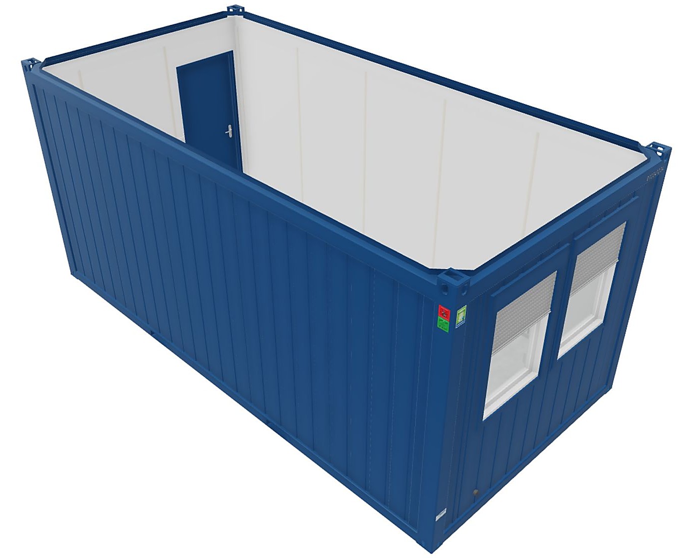 Büro- / Mannschaftscontainer 20′ 6.055 × 2.989 mm