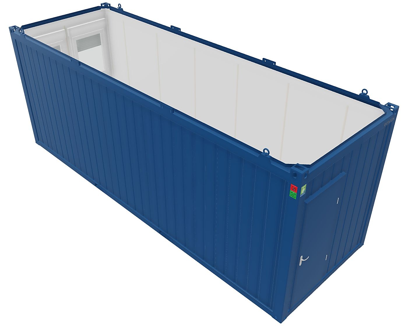 Büro- / Mannschaftscontainer 24′ 7.335 × 2.438 mm